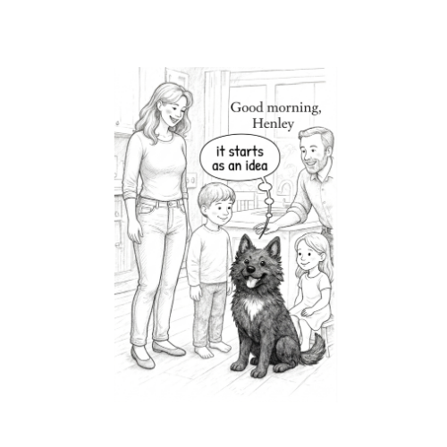 Henley's Vermont Simple life  coloring  page, With henley thinking it started with an idea 